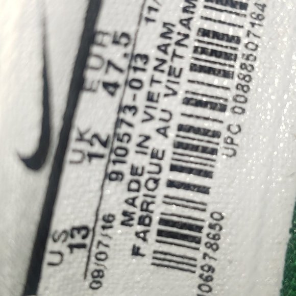 Nike Zoom Live EP 2017 Isaiah Thomas Black Green Men Basketball Shoes - Picture 4 of 4